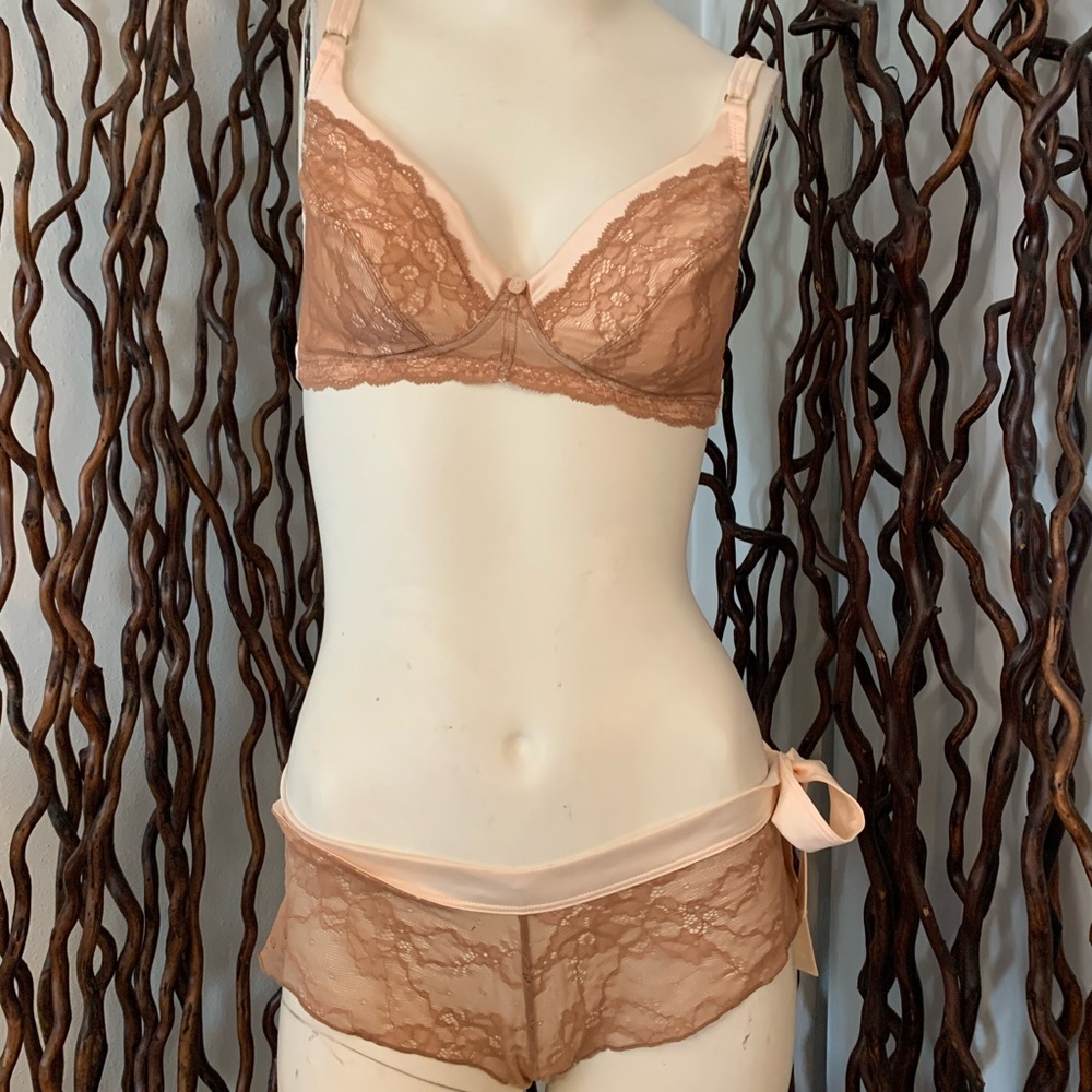 New Amoralia French Knicker Satin and Lace Panties
